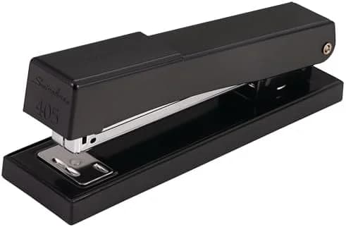 20-Sheet Capacity Jam-Free Metal Desktop Stapler, Black with Low-Staple Refill Indicator