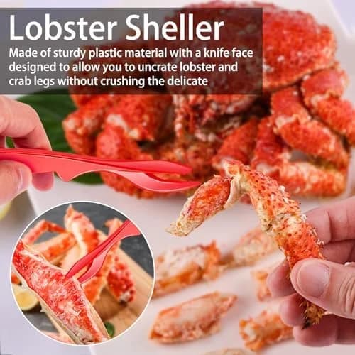 Complete 9-Piece Seafood Cracking Kit with Shellers, Forks, and Scissors