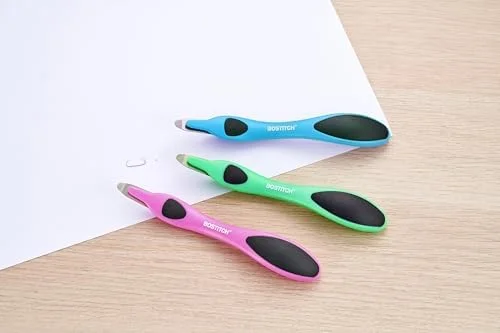 3-Pack Vibrant Magnetic Push-Style Staple Remover for Home, Office & School Use